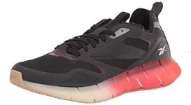 Reebok Women's Zig Kinetica Horizon Cross Trainer, Black/Maroon/Utility Beige, 9