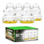 CKB LTD Pack of 4 Plastic Wasp Trap Large Catchers Honey Pot Bottle Hanging Design Insect Hornet Catcher Trap Indoor Outdoor Garden Pest Control CKB-WCP04