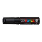 uni-ball Posca PC-8K Bold Point Chisel Shaped Marker Pen (8.0 mm, Black Ink, Pack of 1)