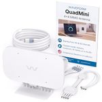 Waveform QuadMini: 4x4 MIMO Low-Profile Antenna Kit | External Antenna for 4G/5G Routers & Gateways | for EE, Three, O2, and Vodafone | 10’ SMA Cable, U.FL Adapters, Window Entry