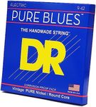 DR Strings PURE BLUES™ - Pure Nickel Electric Guitar Strings: Light 9-42