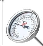 Garden Weasel Analog Soil & Composting Dial Thermometer - 36-Inch Probe | Measures 0 to 220 Degrees Fahrenheit | Soil Temperature, Worm Compost | 98001-A