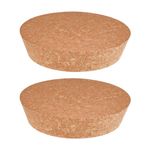 OLYCRAFT 2 Pcs Large Cork Stoppers Tapered Cork Plugs Wood Corks Lids Bottle Lids Cork Stoppers 12~14cm Wine Bottle Stoppers Wood Jar Cork for Kitchen Wedding Favor Canning - 3cm Thick