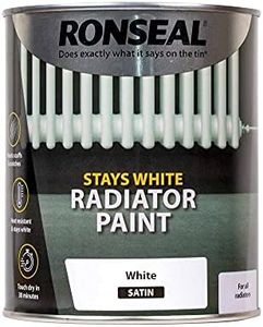 Ronseal Stays White Radiator Paint - White - 750ml - Matt
