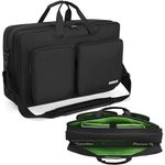 AKOZLIN Carry Case for Pioneer DDJ FLX4 DJ Lite SB 2 3 SB2 SB3 DJ 400 DJ RB Controller Portable DJ Controller Carry Bag Double Layer Controller Travel Bag 21.3"×12.6"×5.5" Black