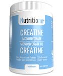 Creatine Monohydrate by Nutritionn - Increases Lean Muscle Mass - Pure Unflavoured Micronized Powder - Premium Workout and Bodybuilding Supplement (300 Grams)