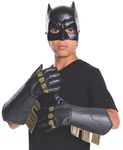 Rubie's Official Batman Childs Fancy Dress Gloves DC Comic Book Day Boys Superhero Costume