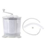 Zerodis Portable Clothes Washer Manual Portable Hand Crank Washing Mini Washer Machine Manual Washing Machine for Dormitory Apartment Camping Nordic Grey Mini Washing Machine