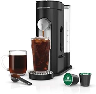 Ninja PB040C Single Server Coffee Maker, Compatible with 62oz K-Cup Pods, Iced Coffee Reservoir, Black