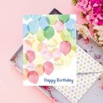 Party Propz Happy Birthday Greeting Card With Envelope/Birthday Card For Husband And Wife/Birthday Wishes Card/Birthday Card For Friend/Happy Birthday Note Card (1pc) (Cardstock) (Multicolour)