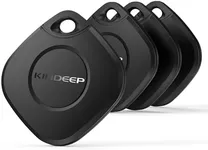 Air Tracker Tag 4 Pack: Bluetooth Item Finder with Apple Find My APP (iOS Only), Item Locator for Keys Finder, Luggage Tracker, Bags Wallets Pets Tracking, IP67 Waterproof Smart Tag