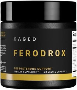 Kaged Testosterone Booster | Ferodrox | Ultra-Premium Hormone Management Supplement with LJ100 Tongkat Ali | KSM-66 Ashwagandha | Shilajit | 60 Servings