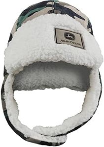 John Deere Toddler Boys' Trapper Hat, Green, One Size, Green, 2-4T