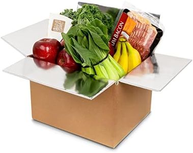 Nice Packs-Insulated Shipping Box-Reusable Cooler Box With Insulation for Frozen Food- Aluminum Moving Box-Frozen Food Cold Box-Dry Cooler Boxes (12" x 10" x 8" - Pack of 2)