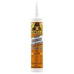 Gorilla Clear 100 Percent Silicone Sealant Caulk, All Purpose, Waterproof, 10oz/295ml Cartridge, Clear, (Pack of 1), 8150002