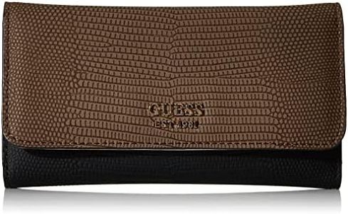 GUESS Women's Wallet, Clutch, Chestnut Multi