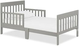 Dream On Me Finn Toddler Bed in Cool Grey, Greenguard Gold and JPMA Certified, Non-Toxic Finish, Made of Sustainable New Zealand Pinewood, Wooden Nursery Furniture