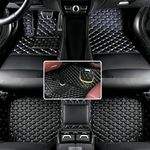 Custom Car Floor mat for BMW 1 2 3 4 5 6 7 8 Series X1 X2 X3 X4 X5 X6 X7 M1 M2 M3 M4 M5 M6 M7 M8 X3M X4M X5M X6M GT i3 i4 iX3 i8 iX Z4 Waterproof Cargo (Black Beige)