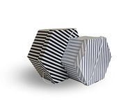 Wedding Hat Storage Box. 2 sizes Medium & Large. Black & white or Silver & White (Medium, Black & White)