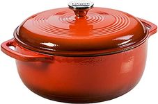 Lodge Enameled Cast Iron Dutch Oven, 7.5 Qt, Poppy