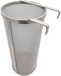 Hop Hopper Spider Strainer Basket Filter for Homebrew Hops Beer & Tea Brewing Bucket Fermenter Kettle, 304 Stainless Steel 300 Micron Mesh - 4" x 10"