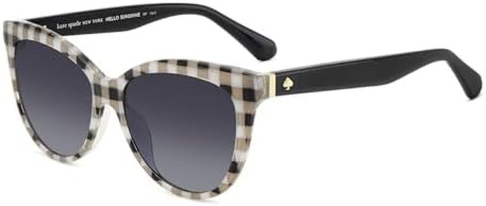 kate spade new york Womens Daesha/S Cat Eye Sunglasses, White Black Pattern, 56mm