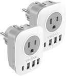 [2-Pack] Type E/F Plug Adapter, VIN