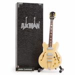 Axman, John L Miniature Guitar Replica, Handmade Ornamental 1/4 Scale, Includes Display Box, Name Tag and Miniature Guitar Stand, gift for guitar enthusiasts and music lovers