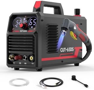 YESWELDER Plasma Cutting Machine 65Amp Non-High Frequency Non-Touch Arc Digital Screen Display DC Inverter 110/220V Dual Voltage Blowback Plasma Cutting Machine CUT-65DS