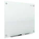 Quartet Magnetic Glass Dry Erase White Board, 48"x 36" Whiteboard, Infinity Frameless Mounting, White Surface (G4836W)