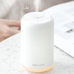 Scilla Rose Waterless Aromatherapy Diffuser - Portable, Rechargeable Cool Mist Essential Oil Nebulizer with Night Light for Home, Office, Car & Wellbeing (No Essential Oil Included)