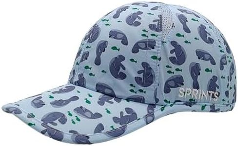 Sprints Race Day Performance Running Cap | The Lightweight, Quick Dry, Sport Hat, One Size, Unisex (Manatee Pace Patrol)