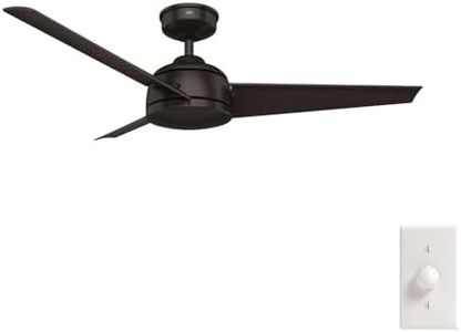 HUNTER FAN Trimaran, 132 cm, Indoor/Outdoor Ceiling Fan with Wall Control, Premier Bronze Finish, 3 Blades in Brushed Cocoa, Ideal for Summer or Winter, Model 50943