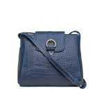 Hidesign Women Leather Sling Bag- Mn Blue