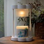 MAKYTWOW Candle Warmer Lamp with Dimmer, 0-6 HoursTimer, Compatible with Yankee Candle Large Jar Candle, Home Decor Gift for her, Valentine's Day Gift, Gift for mom, Scented Jar Candles Heater, White