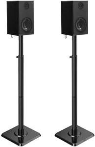 Mounting Dream Speaker Stands Height Adjustable for Satellite & Small Bookshelf Speakers, Set of 2 Floor Stand Mount for Bose Polk JBL Sony Yamaha and Others - 11LBS Capacity MD5402