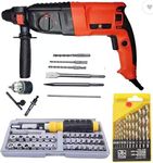 Inditrust Dream WITH 6 MONTHS WARRANTY 26MM Rotary Hammer Drill Machine 1250W Combo Offer Pistol Grip Drill (26 mm Chuck Size)