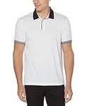 Perry Ellis Men's Icon Polo Shirt, Bright White, Medium