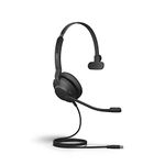 Jabra Evolve2 30 UC Wired Headset, USB-C, Mono, Black – Lightweight, Portable Telephone Headset with 2 Built-in Microphones – Work Headset with Superior Audio and Reliable Comfort