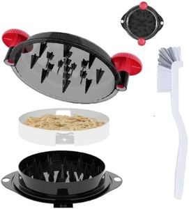 Chicken Shredder Tool Twist Pro - Large Meat Shredder for Chicken Breast, Pulled Pork, Beef with Upgraded Stainless Steel Spikes Wall Mounted Design BPA-Free Kitchen Essentials Gadgets (Red/Black)