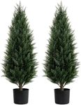 Two 3 Foot Artificial Topiary Cedar