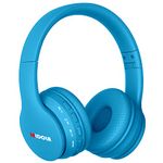 MIDOLA Kids Headphones Bluetooth 5.3 Wireless 60H Play Time Volume Limit 85/110dB Over Ear Foldable Protection Headset/Wired AUX Cord Mic for Children Boy Girl Travel School Phone Pad Tablet Blue