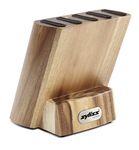 ZYLISS Control Wooden Knife Block - Kitchen Cutlery Storage - Knife Block Without Knives - 5 Slots