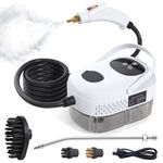 Irishom Steam Cleaners - 2500W High Pressure & High Temperature Pressurized Steam Cleaning Machine 1.1L 3 Bar Portable Handheld Steam Cleaner with 3 Brush Heads for Home Use/Car Detailing