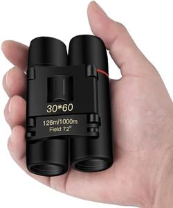 Herwicm 30x60 high Power Binoculars, Compact Adult high Power Binoculars, Portable Folding Easy to Focus for Bird Watching, Travel, Outdoor Scenery, Football Matches