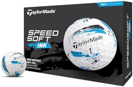 TaylorMade Golf SPEEDSOFT Ink Golf Balls Blue ONE Dozen