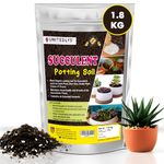 Unitedlys Cactus & Succulent Soil Mix for Plants Home Garden 1.8 Kg | Best Organic Succulent Potting Mix Soil for Succulent Plants | Plant Growth Booster Cactus Soil Mix for Indoor and Outdoor Plants