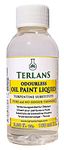 TERLANS Oil Paint Thinner, 100 ml (3.38 Fl. Oz.) Completely Odorless Liquid/Art Paint Brush Cleaner/Degreaser/Turpentine Substitute