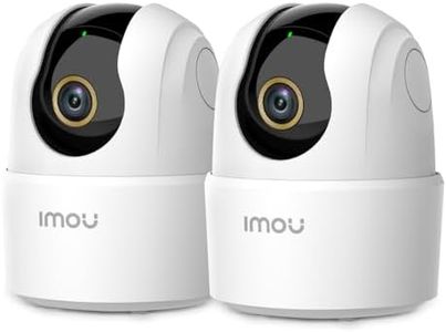 Imou 2.5K(4MP) Lot de 2 Caméra Surveillance WiFi Intérieure Caméra 360° Connectée Smartphone avec Détection Humaine AI Suivi Intelligent Sirène Audio Bidirectionnel Compatible Alexa pour Bébé/Animaux