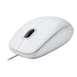 Logitech M100 Wired USB Mouse, 3-Buttons,1000 DPI Optical Tracking, Ambidextrous, Compatible with PC, Mac, Laptop - White